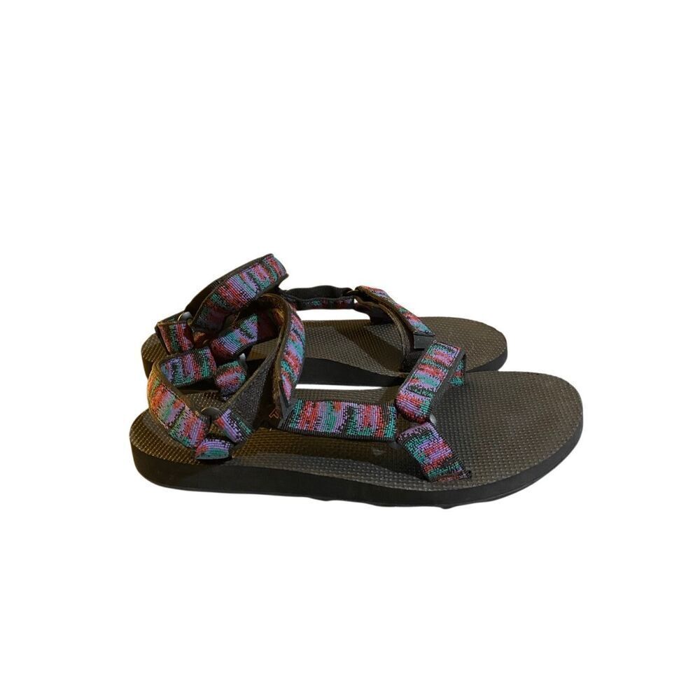 Teva women’s black comfort, original universal sandal vegan 11